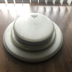 Remo Drum Heads 10” 12”