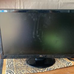 AOC E2752S LED monitor featuring a 27-inch display screen.