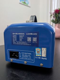 Shunhong 4000VA / 4000W Heavy Duty Voltage Transformer (110V to 220V)