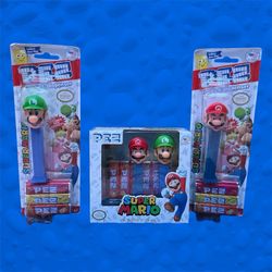 New Sealed PEZ: Super Mario Twin Pack & Single Mario & Luigi Bundle