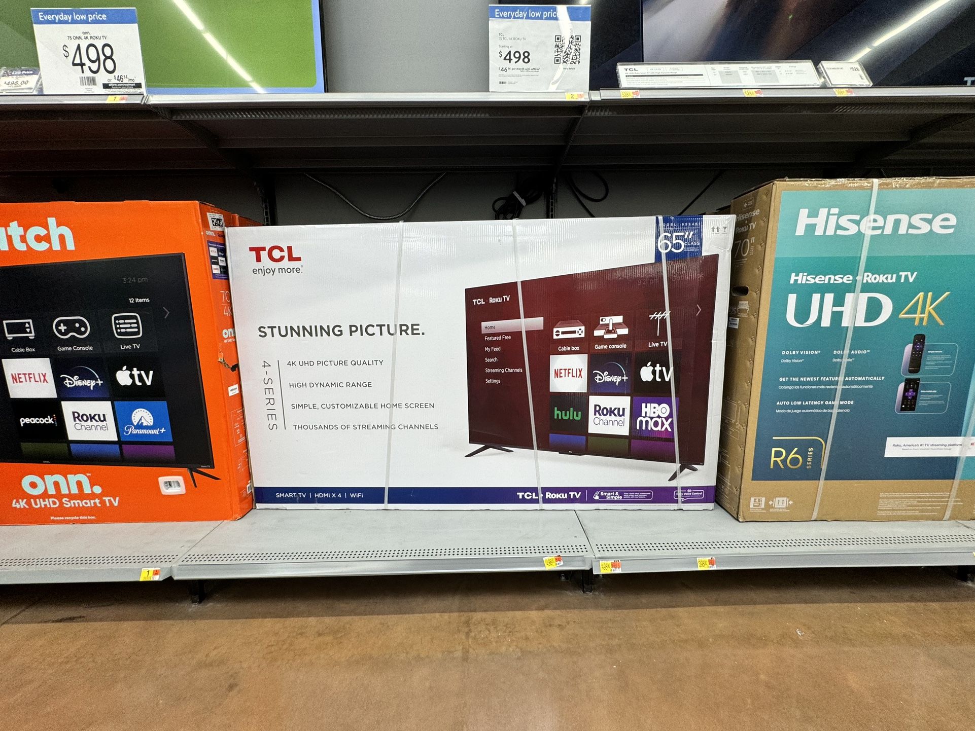 65” TCL Smart 4k Led Uhd Tv