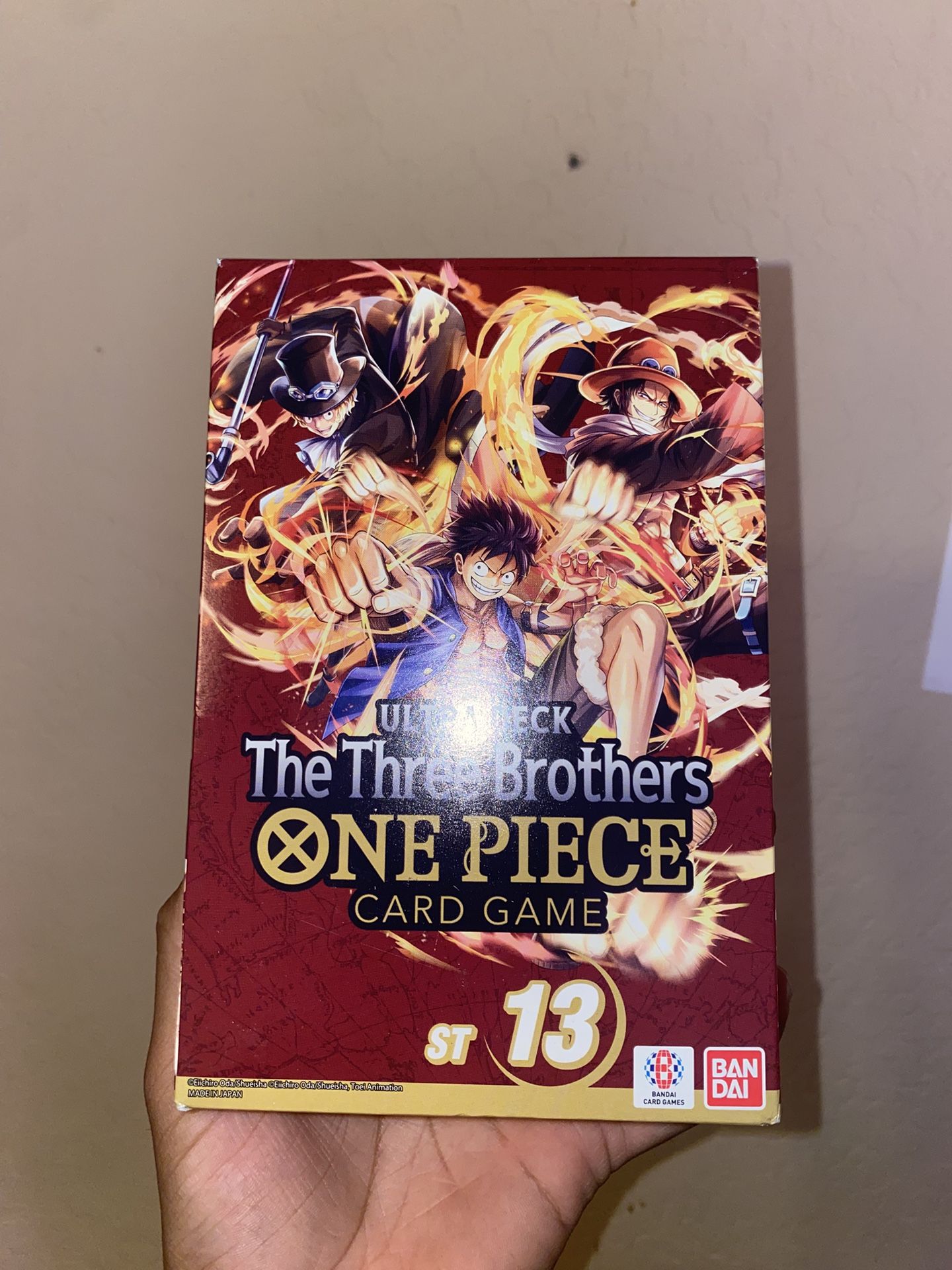 bandai trading card games one piece three brothers ultra deck One Piece Card Game (ST13) The Three Brothers Starter Deck – Tengen  Treasures main image 1