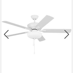 New LED Fan 52" white Fan