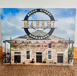 Harrisburg Broad Street Market 11x14 Canvas Photo Print