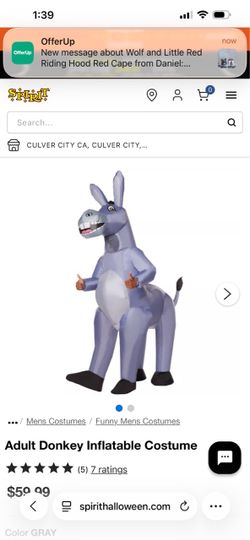 Kids inflatable donkey Halloween costume