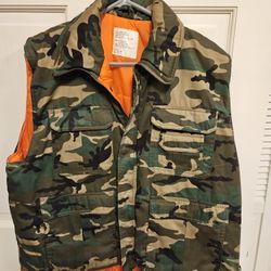 Woodland Front Line Camouflage Hunting Vest - Size XL