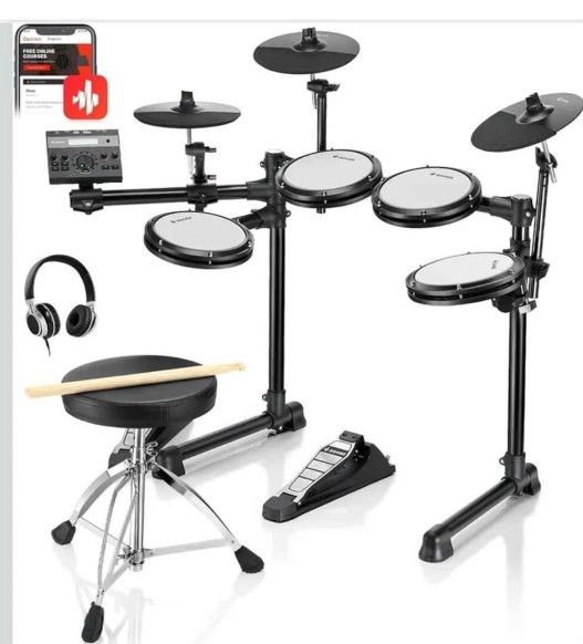 Electronic drums kit, for beginners
Kids love it!!
