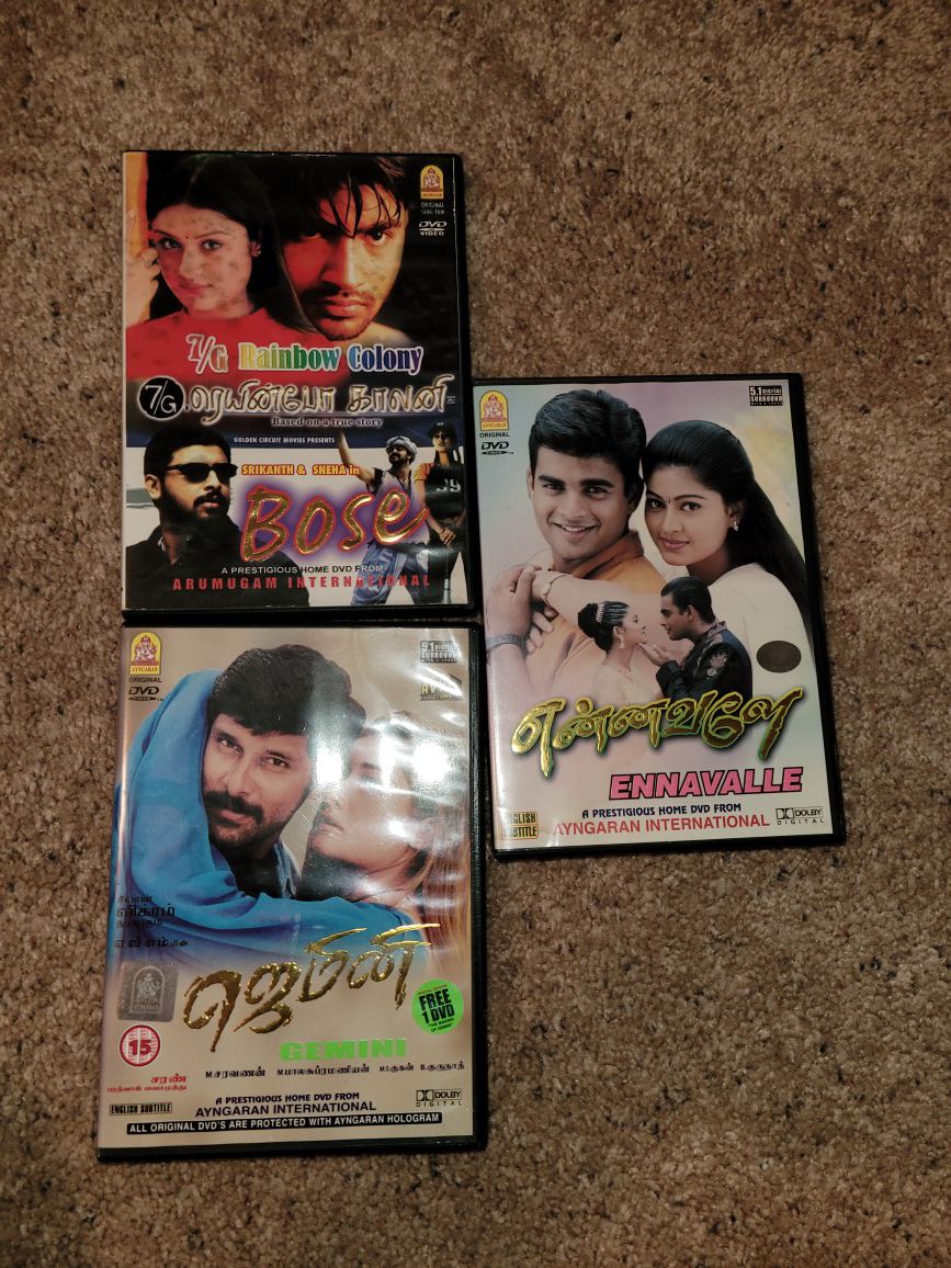 3 tamil movies | rainbow colony | gemini | ennavalle