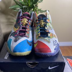 Nike Lebron 11 Low “ What The” Sz 10