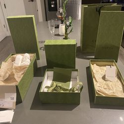 Gucci Sandal Box,  Gucci Wallet/Shirt/tank/scarf Box, Gucci Headband Box 