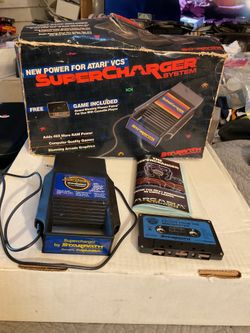 Rare Supercharger by Starpath CVS Cassette 1982 Adapter w/game & Original Box.and manual
