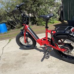 Huffy Centuric Folding Step Through Electric Bike - Red