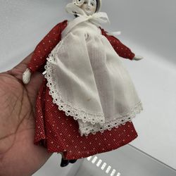Antique porcelain head, arms, legs Doll