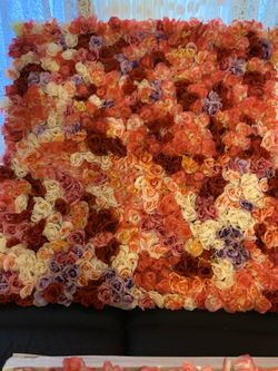 4x8 wall of flowers backdrop x 3 w/ stand
