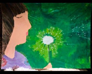 Make a wish- Original Dandelion Painting🌿✨🌞