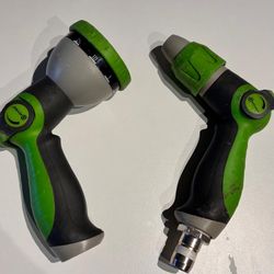 AUTOMAN Garden Hose Nozzle - 2 Pack, Thumb Control Sprayer, Slip-Resistant Water Nozzle, Extra 4 Washers, for Watering Plants Lawn & Garden, Cleaning,