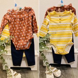 Baby Girl Fall Clothes - 3pcs