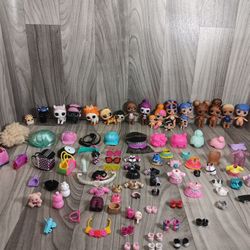 Lol Suprise Doll Lot With 13 Dolls, 6 Pets, And Tons Of Clothing