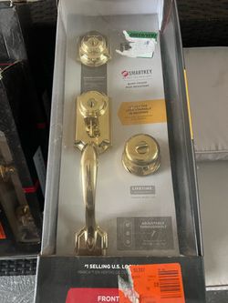 Front door handle lock set