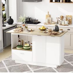 Kitchen Island with Storage 