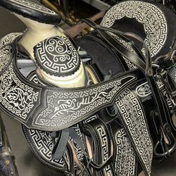 Monturas Charras Para Caballos 100% Piel 