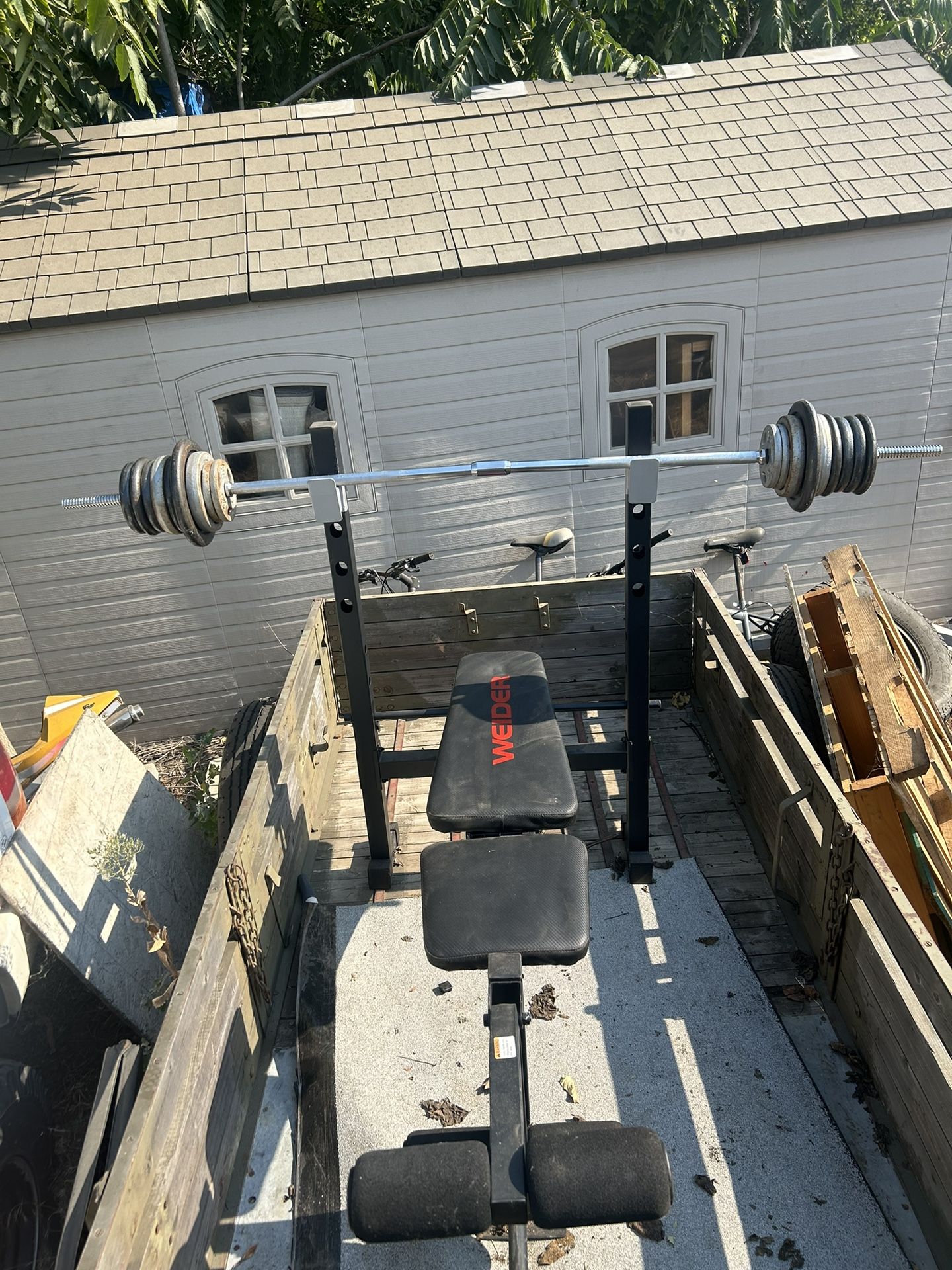 Bench Set and Weights