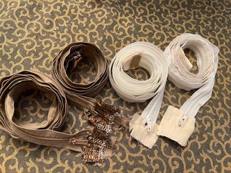 Upholstery Pillow Zippers, Long 49“ x 7/8“, Pack of Four (4)
