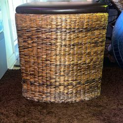 Rattan Wicker Laundry Basket, Storage 