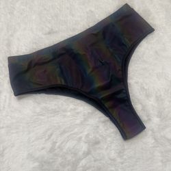 New 2x light reflective swim bikini bottom shorts festival rave raver outfit