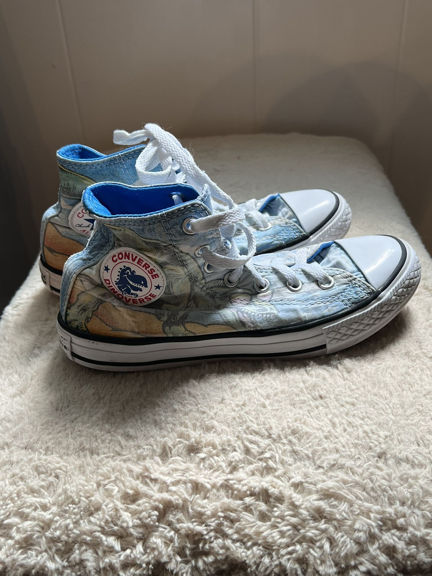 Converse Unisex-Child Kids' Chuck Taylor All Star Dinoverse High Top Sneaker size 2