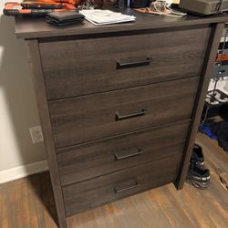 Dark Brown 4 Drawer Dresser