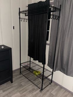 Clothes shoes and bag rack