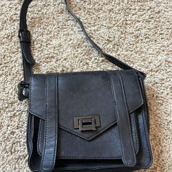Forever 21 Black Faux Leather Crossbody Bag