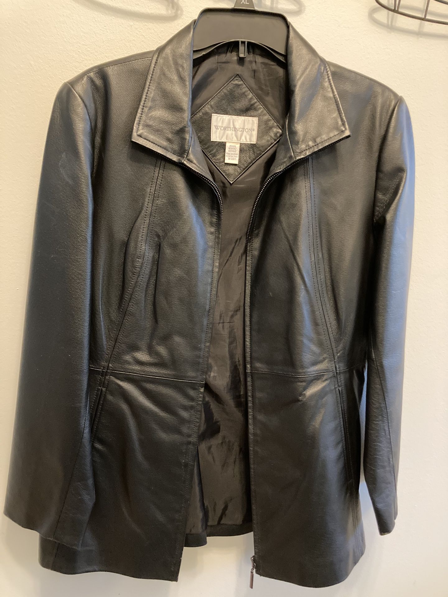 Leather Jacket Women Small