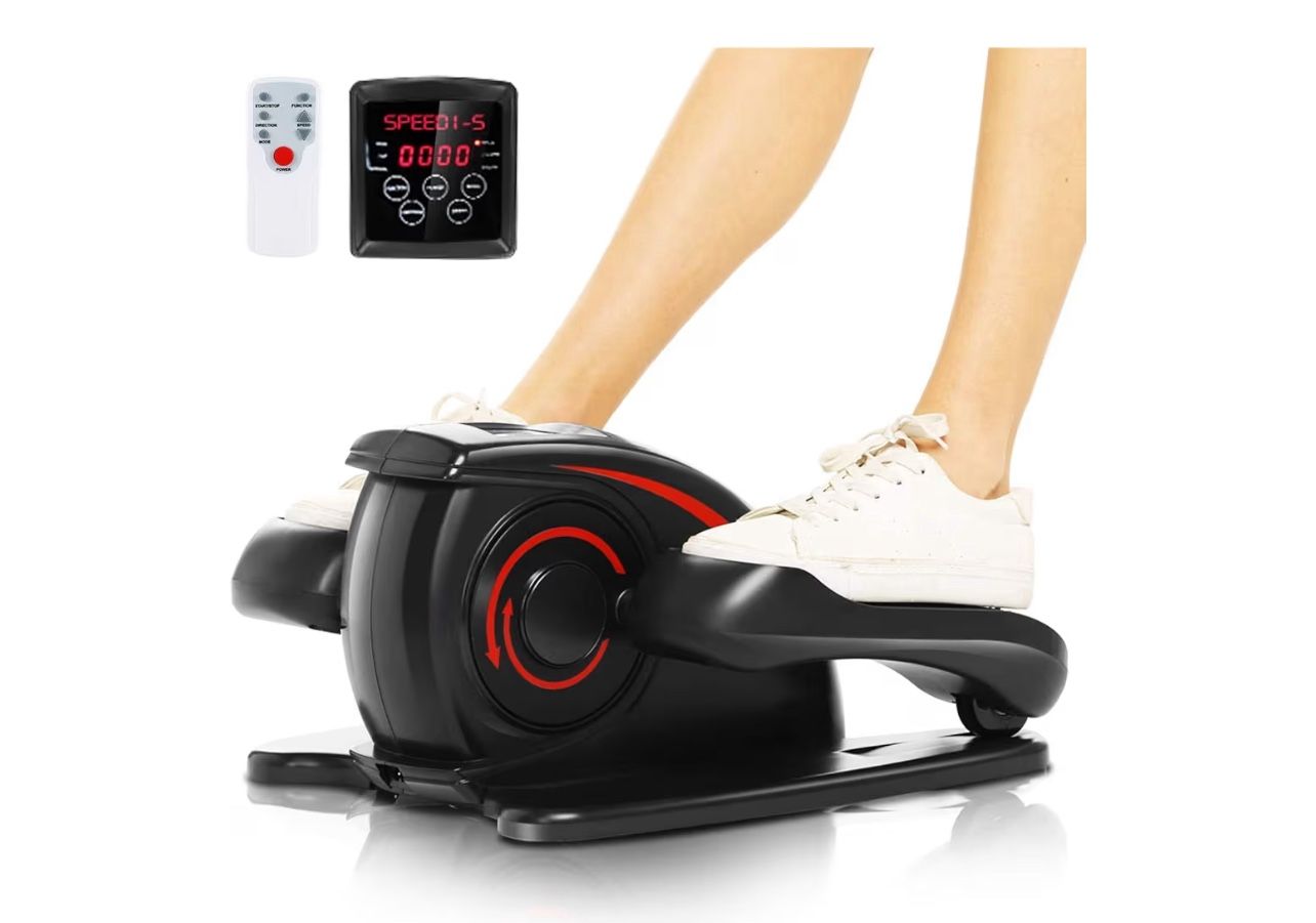 Brandnew Under Desk Elliptical Machine - Quiet Pedal Exerciser for Seniors, Office & Home, Low-Impact Seated Leg Workout Equipment, Smart LCD Display,