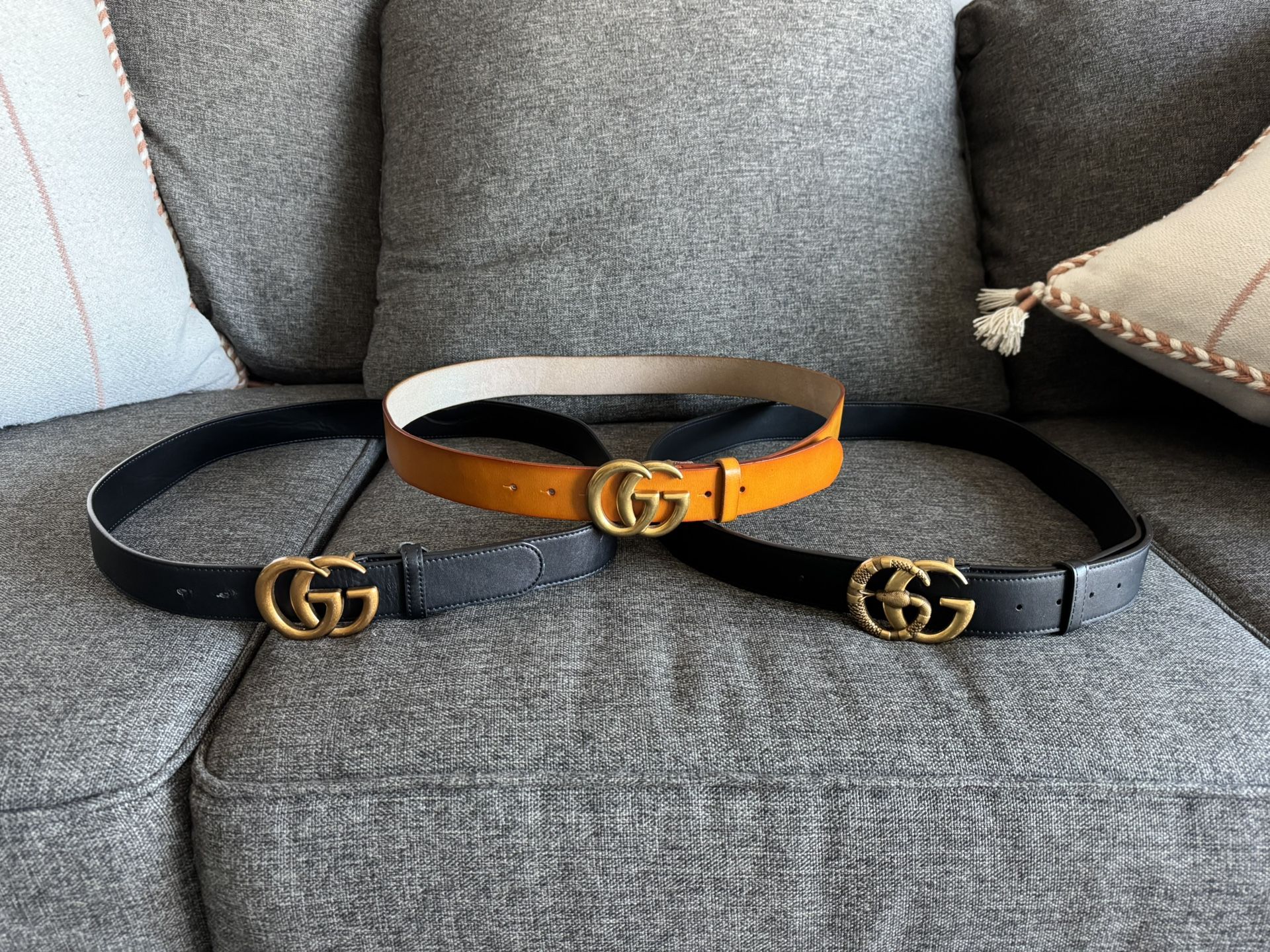Gucci Luxury Designer Belt Set