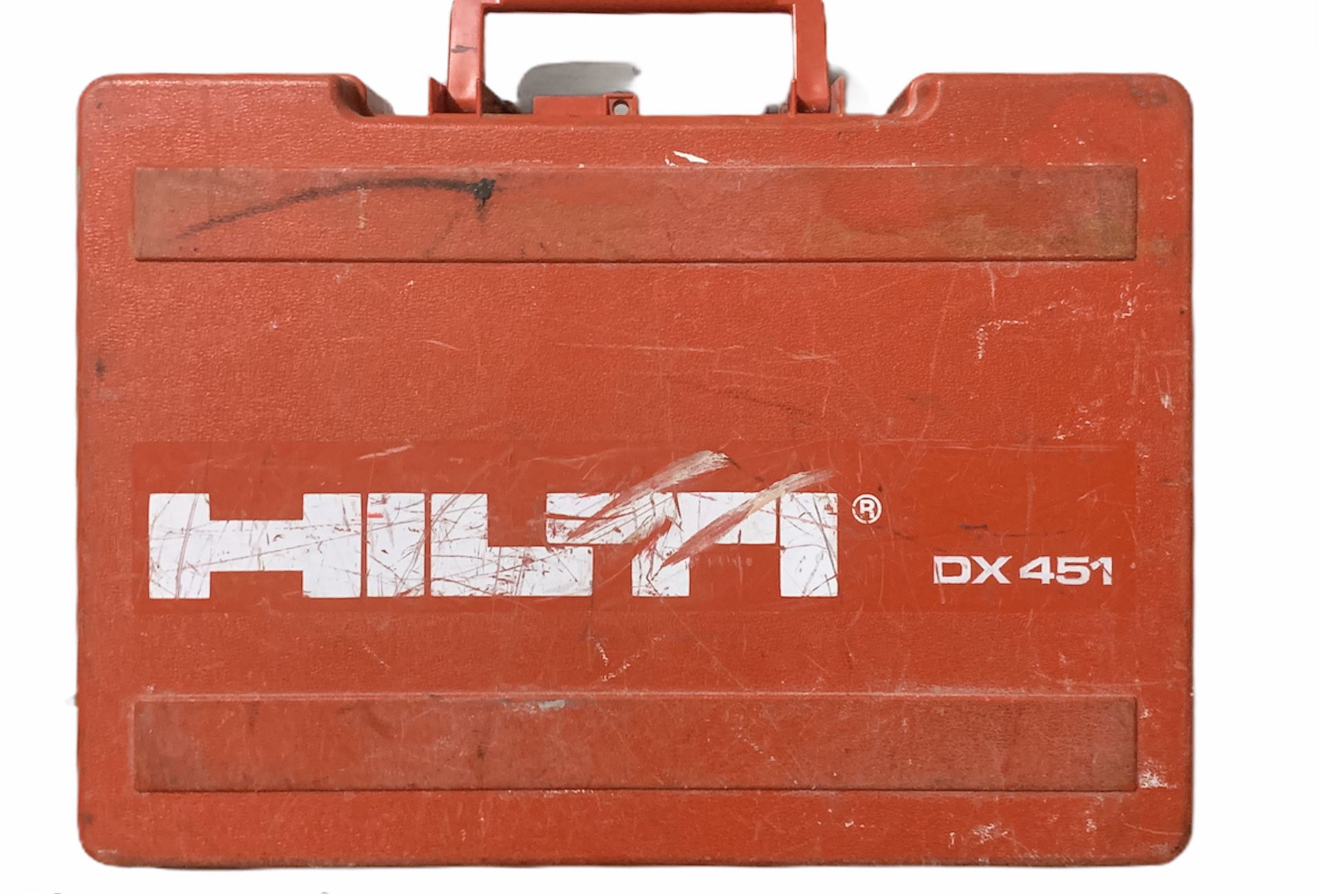 USED HILTI DX451 POWDER ACTUATED FASTENING NAIL GUN TOOL + CASE * DX 451