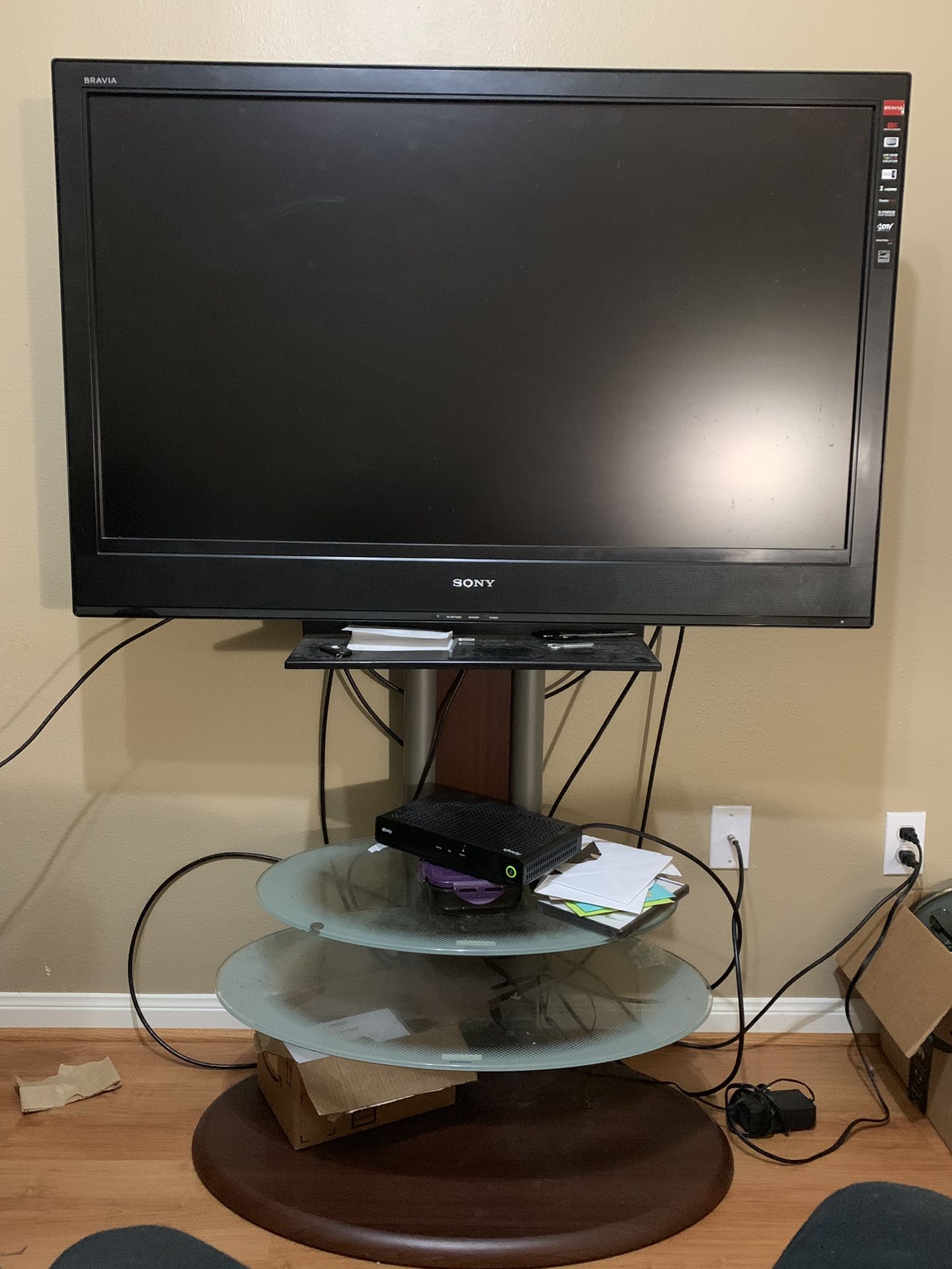 Sony Bravia 46 inch LCD tv with stand