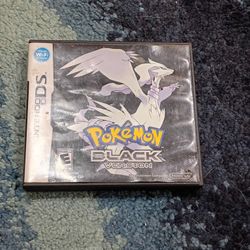Pokemon Black Nintendo DS Game With Case 