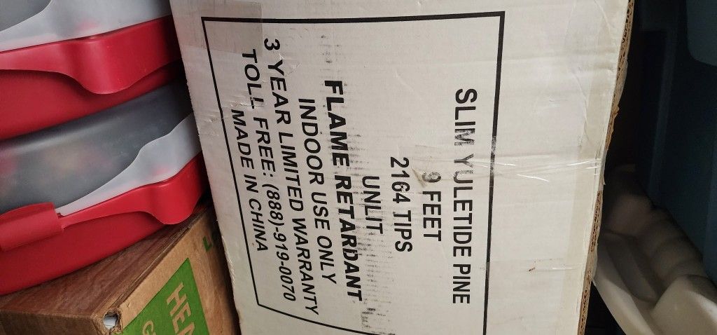 71/2 Ft Full Beautiful Christmas And 9ft Slim Christmas Tree