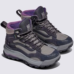 Vans MTE Crestline Waterproof Dark Grey Purple Men's 8 / Women’s 9.5 NWT