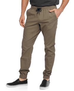 Men's twill jogger pants