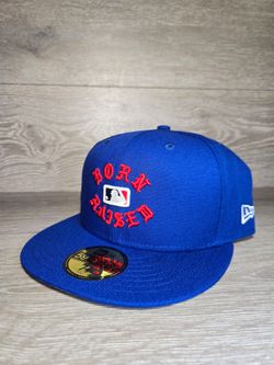Born x Raised x New Era MLB 59FIFTY Fitted Hat 7 3/8 Royal Blue Red RARE COLOR