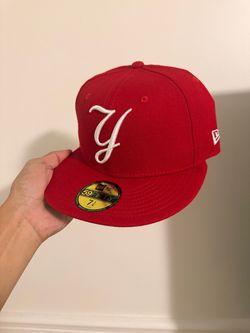 New Era 59Fifty Red Yakees Size 7 1/4
