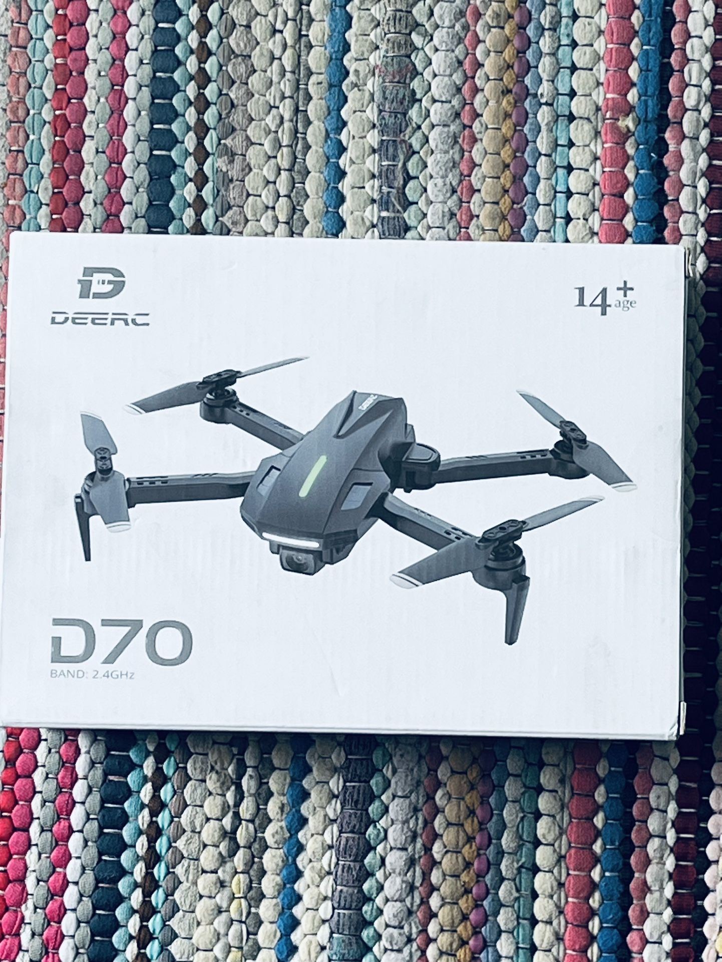 Brand new and sealed DEERC D70 Drone with Camera for Adults and Kids, 720P WIFI FPV RC Quadcopter with Real-Time Transmission, Altitude Hold, All Func