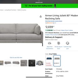 Reclining Sofa With 2 Swivel Chairs