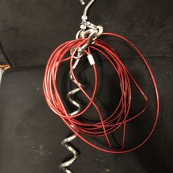Dog 25’ Steel Cable Yard Tether/Leash