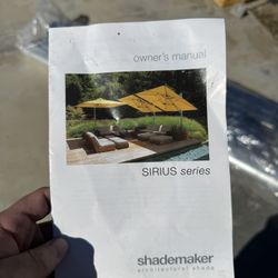 Patio Pelican Square 10ft Shademaker Patio Umbrella