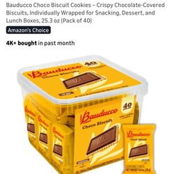 Bauducco Chocolate Biscuit Cookies 