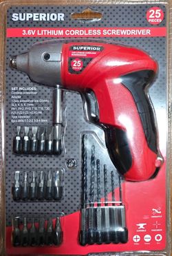 Cordless screwdriver
